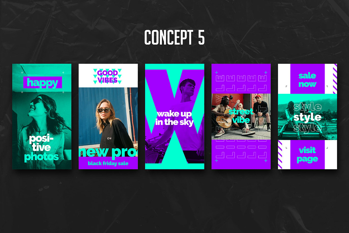 Urban Instagram Story PSD Templates, a Social Media Template by Giraffe Design Studio (Photo 6 of 21)