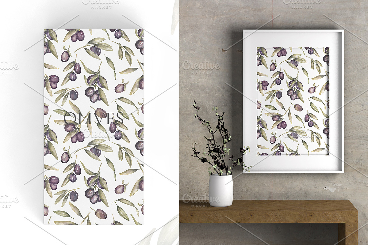 Watercolor Olives collection, a Graphic by MayaNavits (Photo 21 of 25)