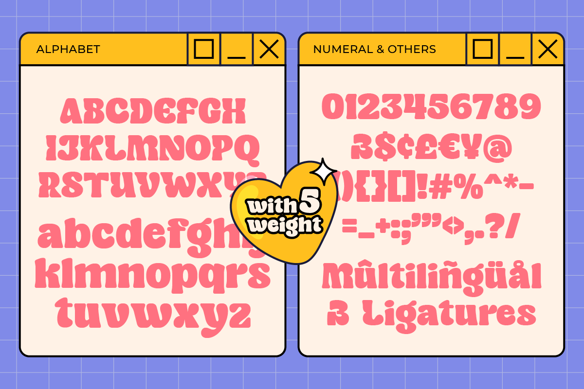 Sugar Peachy - Retro Soft Family, a Serif Font by Dharmas Foundry (Photo 13 of 15)