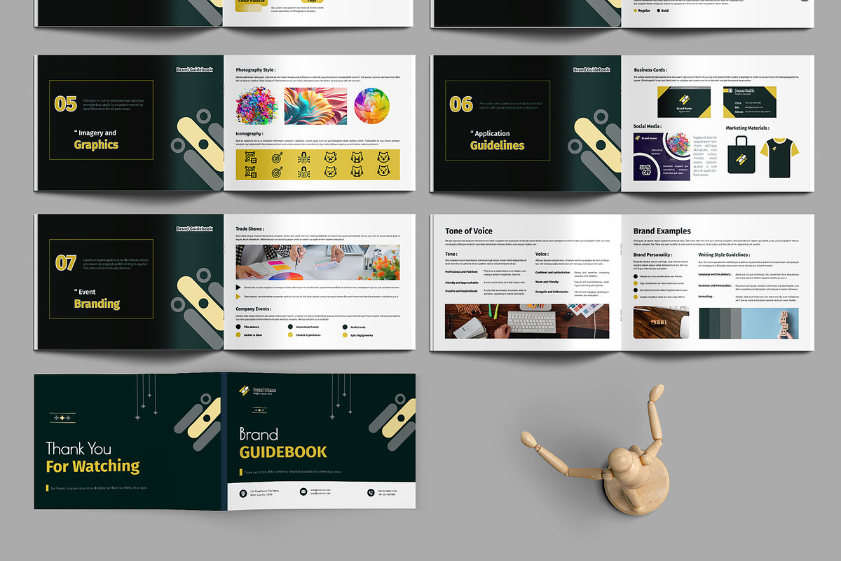 Brand Guidebook Template Layout, a Brochure Template by MightyDesign (Photo 3 of 6)