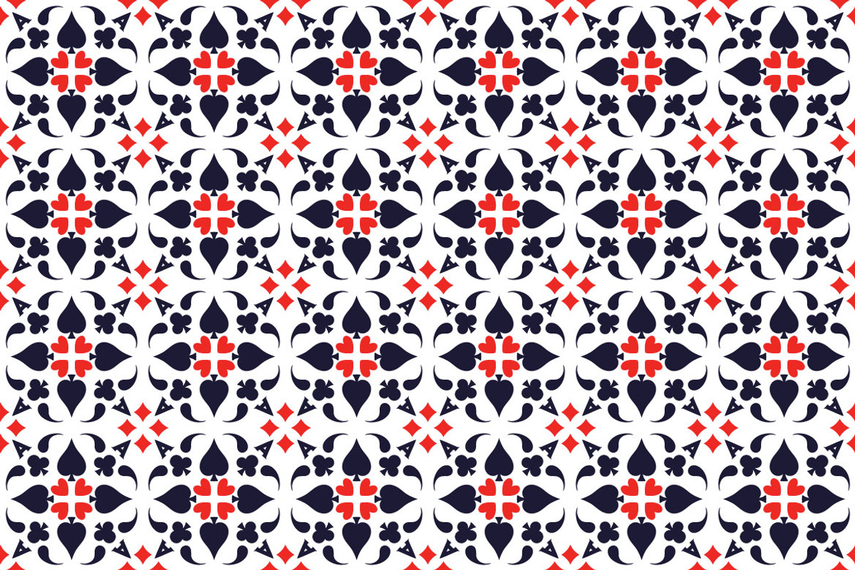 Poker Card Seamless Pattern, a Pattern Graphic by Mightyfire