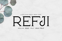 Refji | A Delicate Family Serif Font