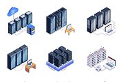 Infrastructure and Server Set, a Technology Illustration by Brickclay (Thumbnail 11 of 14)