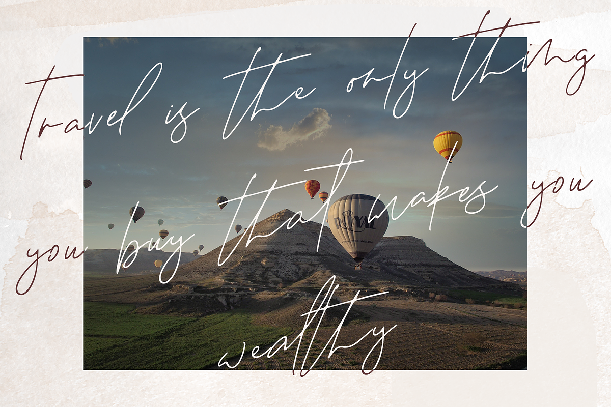 Montero - Signature Script Font, a Script Font by Surplus Type Co (Photo 9 of 9)