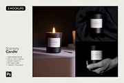 Scenery Candle - 3 Mockups, a Packaging Mockup by Studio Lanterne (Thumbnail 1 of 4)