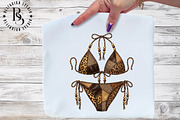 Leopard Print Patchwork Bikini PNG, a Work Illustration by Black Bird Studio (Thumbnail 2 of 3)