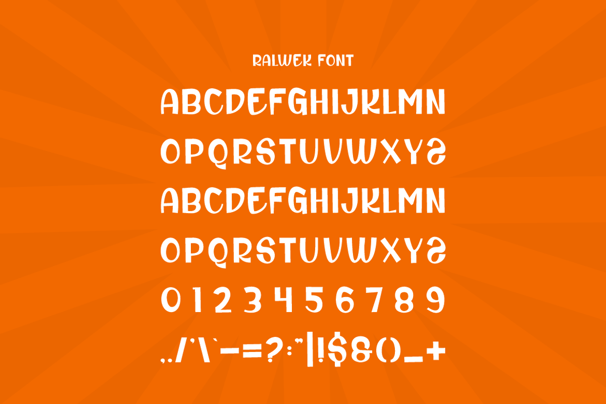 Ralwek - Chalk & Comic Font, a Sans Serif Font by Iqsiart Studio (Photo 5 of 6)