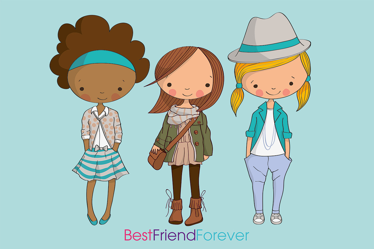 Best Friend Forever BFF, an Illustration by paulopivato (Photo 6 of 9)