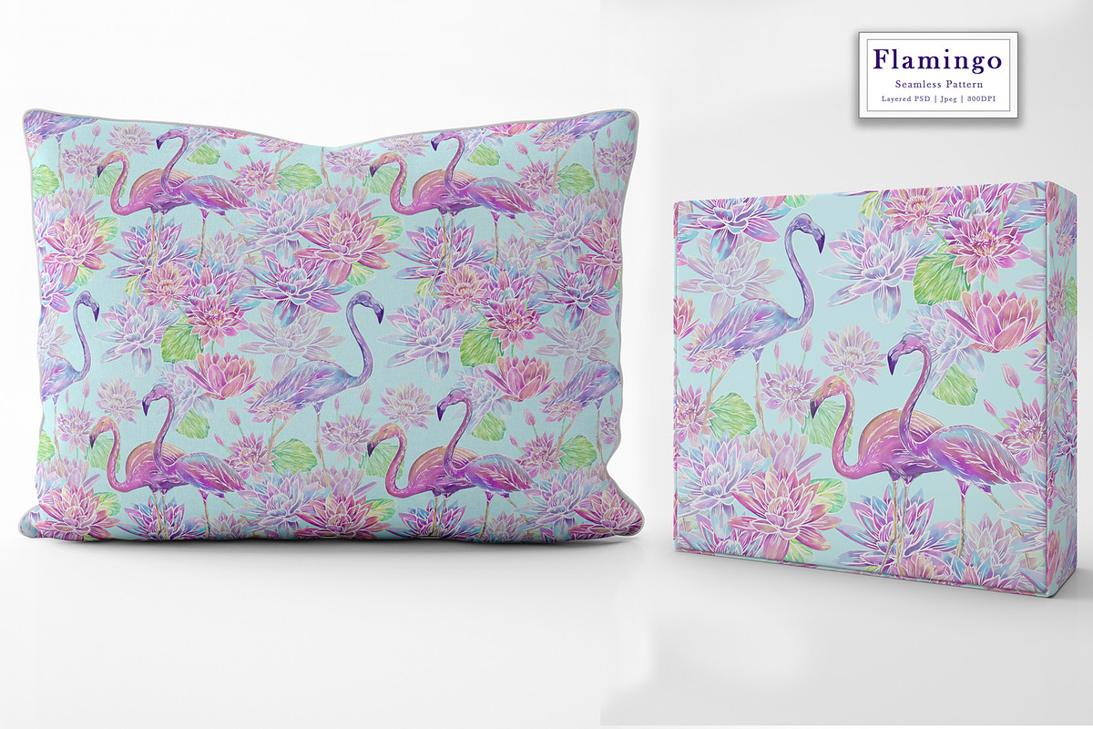 Flamingo Seamless pattern, a Pattern Graphic by Alena Lazareva (Photo 10 of 10)