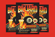 Billiard Night Flyer, a Flyer Template by Muhamad Iqbal hidayat (Thumbnail 1 of 4)