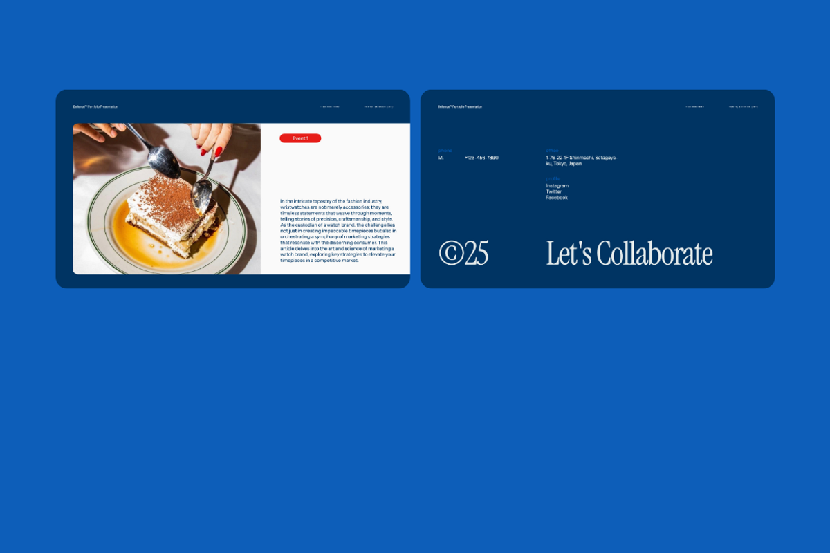 Bellevue Event Portfolio Gslides, a Presentation Template by Unich Design Bureau (Photo 8 of 8)