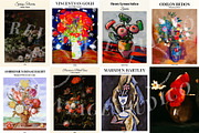 Vintage Flower Prints - Gallery Art, a Background Graphic by RevintageStudio (Thumbnail 3 of 4)