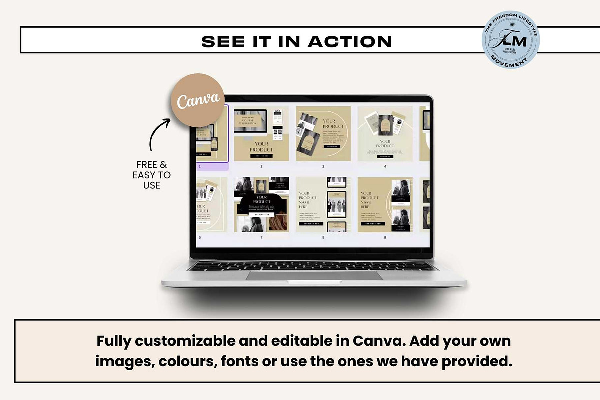 80 Launch Posts - Luxury CEO, a Social Media Template by Freedom Business Shop (Photo 2 of 11)
