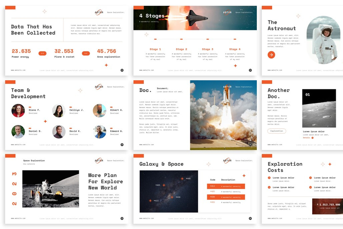 Astar - Space Powerpoint Template, a Presentation Template by SlideFactory (Photo 3 of 4)