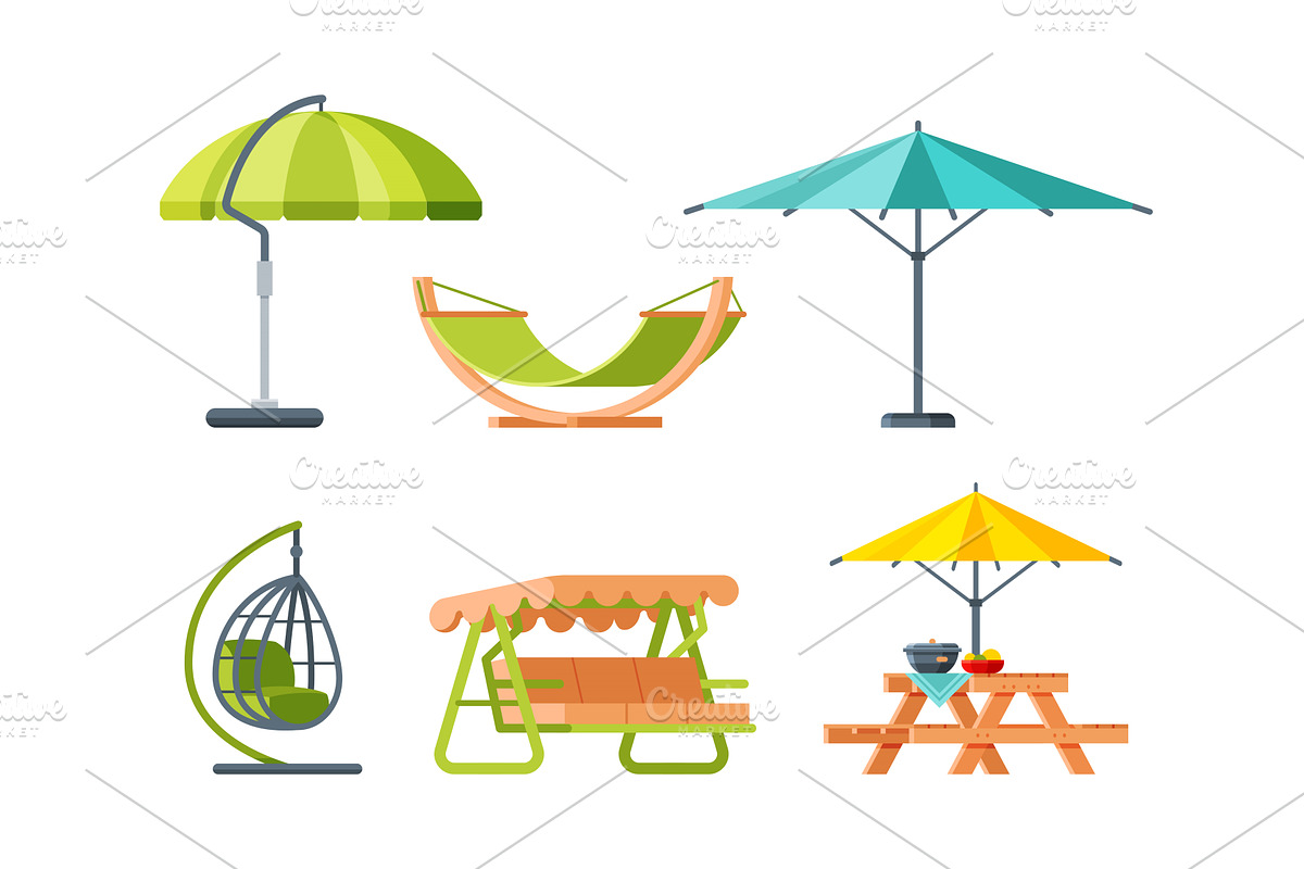 Backyard or Patio Furniture for, an Illustration by TopVectors