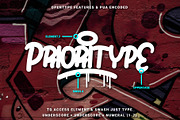 Bomb Da Gone, a Font by Prioritype Co (Thumbnail 7 of 9)