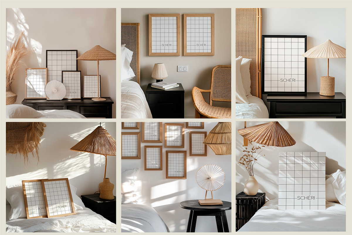 BLACK & WOOD | 32 Frame mockup set, a Household Mockup by SCHÉRI (Photo 13 of 14)