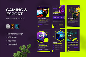 Gaming and Esport - Instagram Story, a Social Media Template by VUNIRA