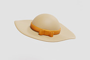 Woman hat Straw Hat, an Object 3D Model by fahad121 (Thumbnail 3 of 7)