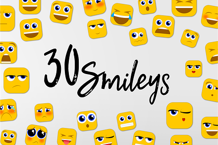 30 Smileys Emoji Icons