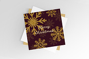 Christmas cards with snow flakes set, a Decorative Illustration by Good Studio (Thumbnail 14 of 14)