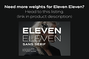 Eleven Eleven Modern Geometric Sans, a Sans Serif Font by Blanc Salváge (Thumbnail 6 of 10)