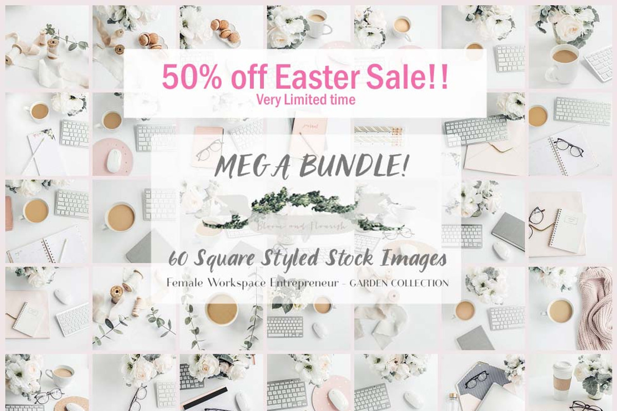 Mega Bundle- 60 Stock Photos Insta, a Graphic by Bloom and Flourish (Photo 1 of 12)