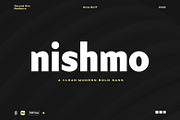 SS Nishmo - Modern Bold Sans, a Sans Serif Font by Typocracy Studio (Thumbnail 1 of 10)