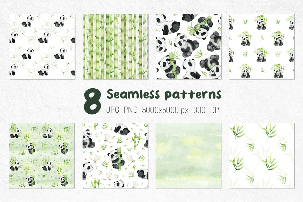 Panda Watercolor illustrations, an Animal Illustration by Fedulova Art (Photo 3 of 11)