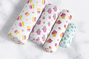 Watercolor Pastry Patterns, a Pattern Graphic by Spirit of Colors (Thumbnail 4 of 10)
