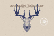 Hipster Deer Characters, a Work Illustration by blauananas (Thumbnail 2 of 8)