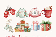 Cute Christmas Clipart – 53 PNG, a Seasonal Illustration by OKArtHub (Thumbnail 4 of 9)