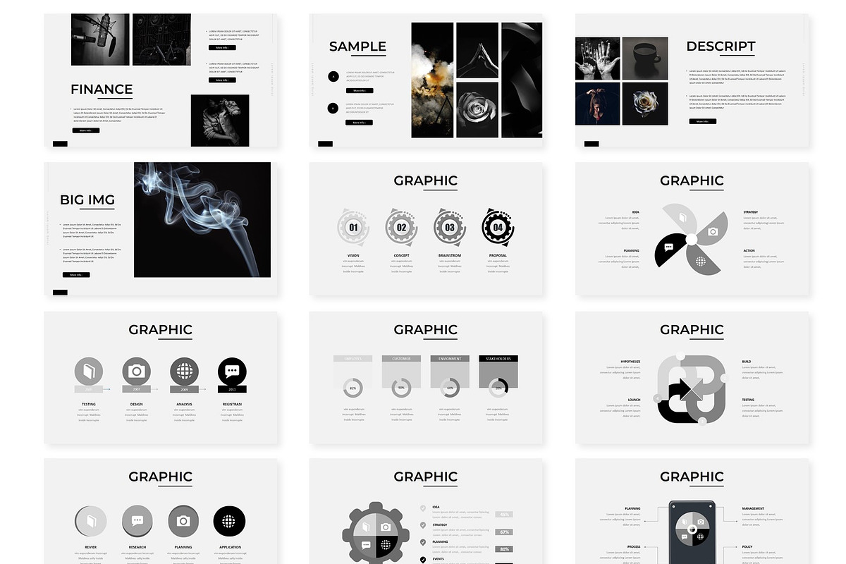 Screen - Powerpoint Template, a Presentation Template by AQR Studio