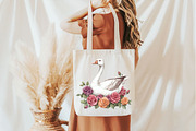 White Goose Garden Clipart, an Illustration by Pixels.Craft (Thumbnail 5 of 7)