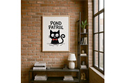 Pond Patrol Cat Funny Black Cat, a Background Graphic by LaseredNinja (Thumbnail 7 of 7)