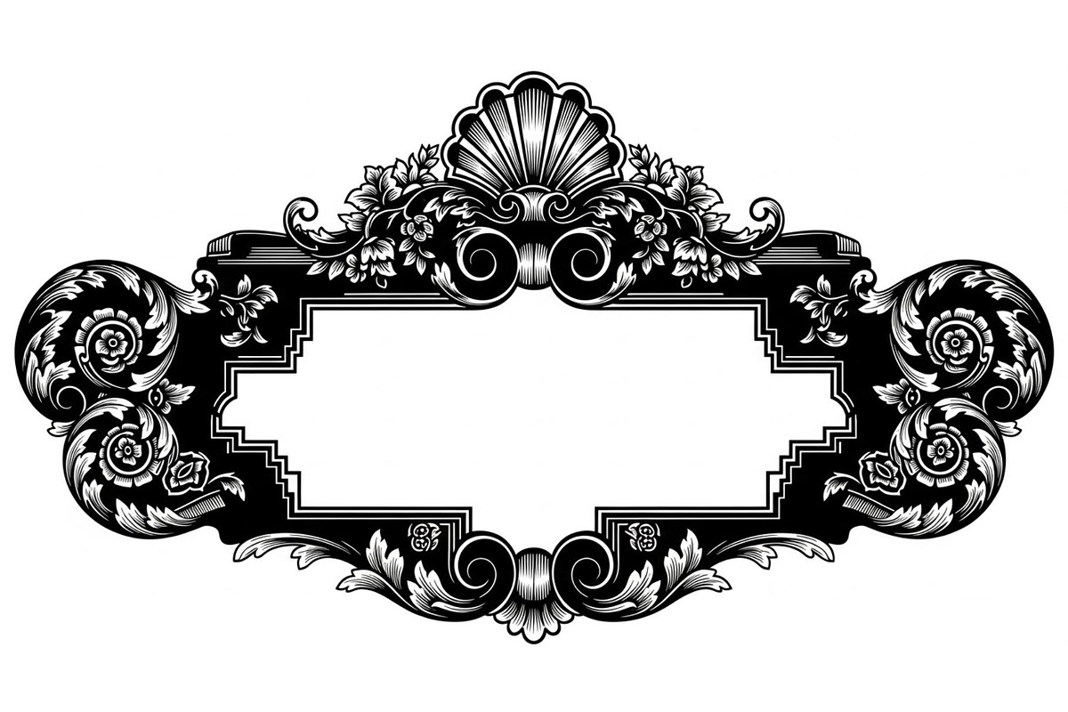 Laser Cut Frame Design SVG, an Illustration by hafijul (Photo 2 of 14)