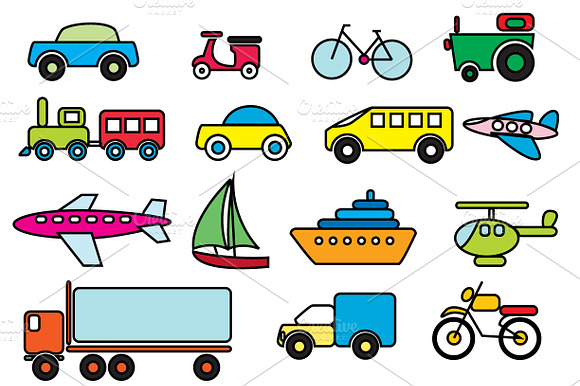 Transportation Colour Vector