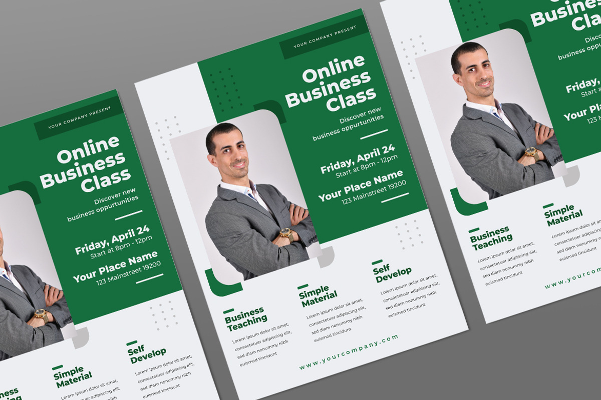 Online Business Flyer, a Flyer Template by Tokosatsu (Photo 3 of 4)