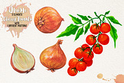 Watercolor Vegetables, Herbs, an Animal Illustration by Graphobia (Thumbnail 10 of 12)