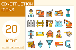 Construction and Engineering Icons, an Emoji Icon by Designfour