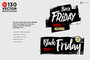 130 Vector Brush strokes collection., a Brushes & More by JAZZ STUDIO (Thumbnail 4 of 12)
