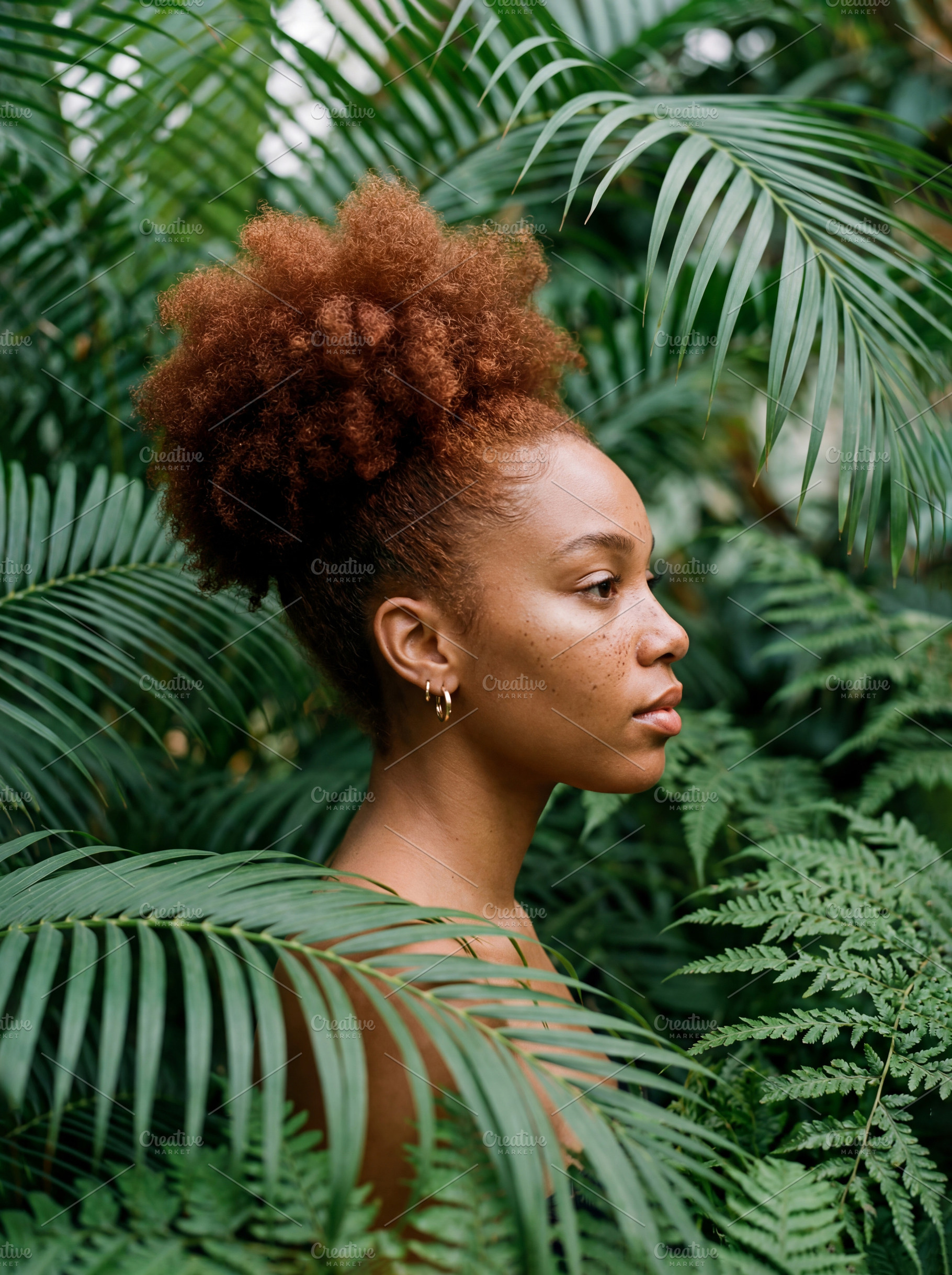 Serene Portrait of Woman in Jungle, a Person Photo by Virgo Studio