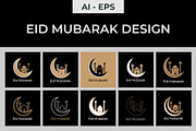 Eid Mubarak greeting Eid Mubarak, a Decorative Illustration by Lakhan1998 (Thumbnail 1 of 6)