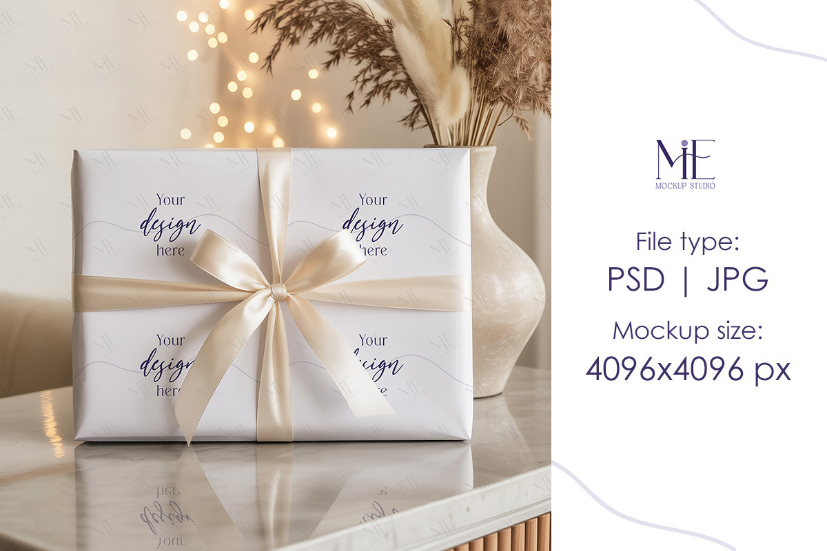 Gift Wrapping Paper Mockup Wrap, a Mockup by Mie Mockup Studio (Photo 4 of 7)
