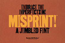 MISPRINT! - A Jumbled Woodtype Font