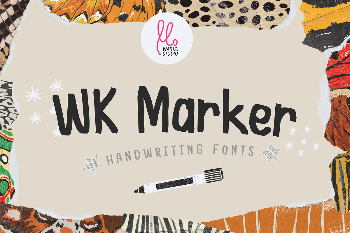 Marker Font, a Handwritten Font by Waris Studio (Photo 1 of 6)