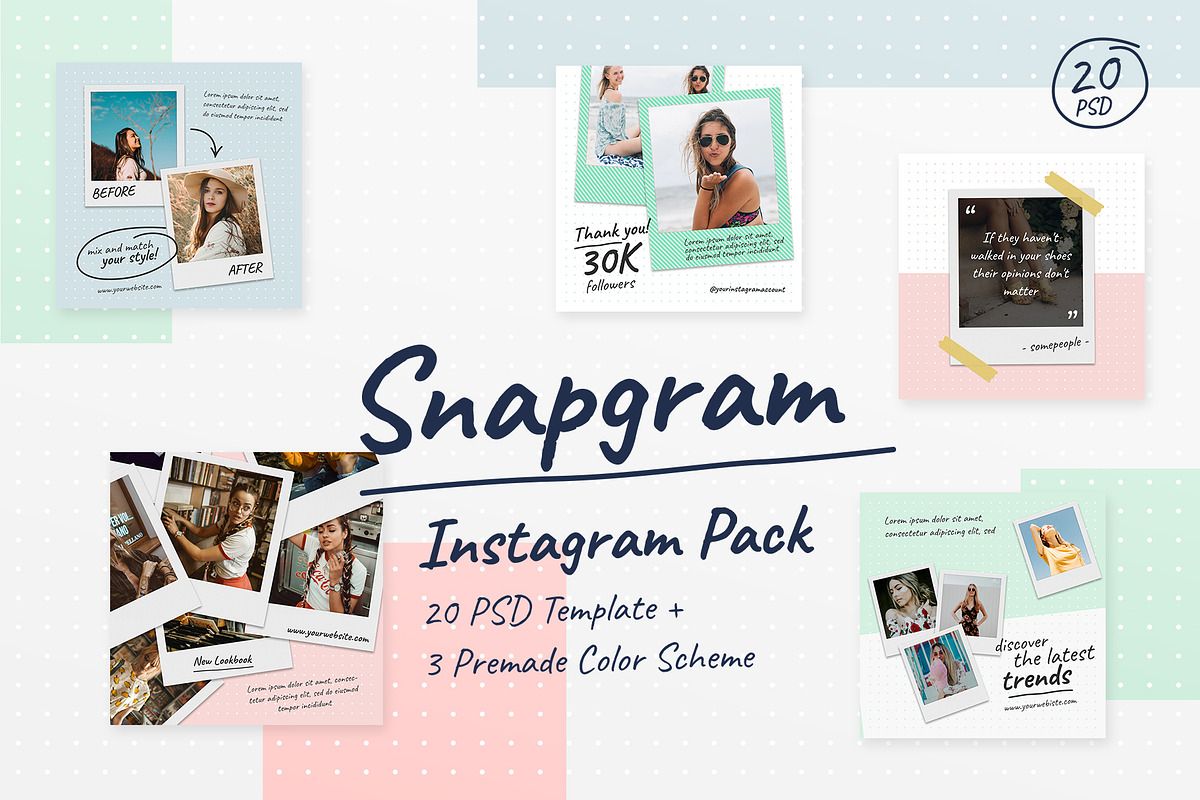 Instagram Pack - Snapgram, a Social Media Template by muhisya (Photo 2 of 9)