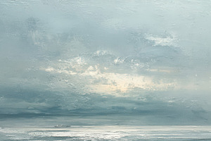 Abstract Moody Coastal Wallpaper, a Decorative Illustration by Virgo Studio
