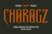 Chorocz Tribal Blackletter Display
