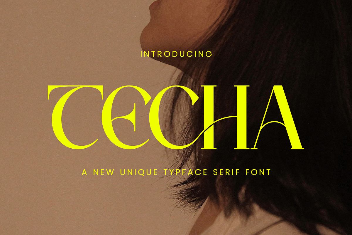 Techa - New Unique Typface, a Serif Font by AnnofaType (Photo 1 of 8)